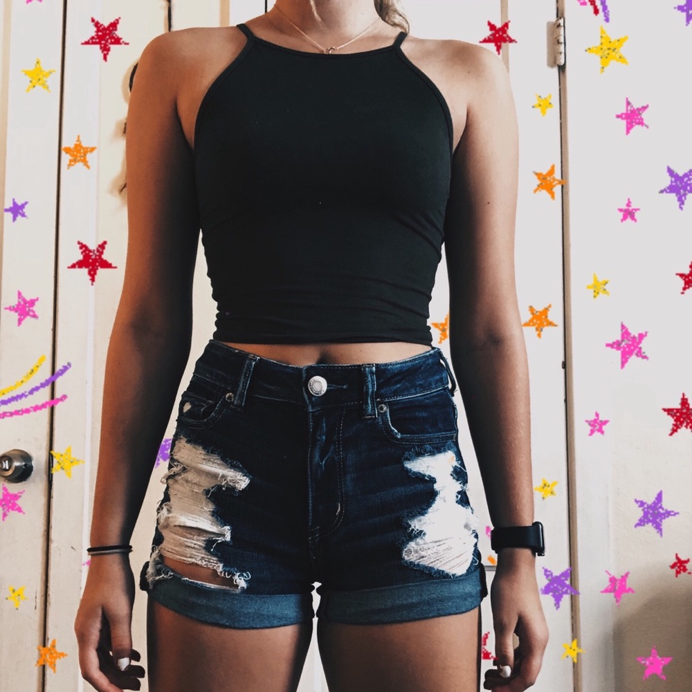 amaerican eagle jean shorts!!